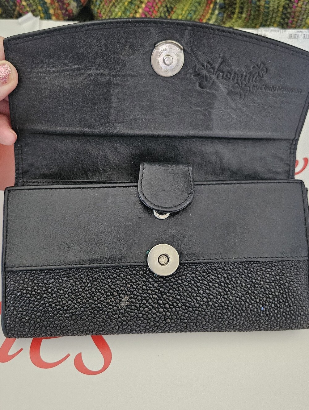 Cindy NEWMAN WALLET, Womens Long Black Wallet, Yasmin Wallet - Picture 6 of 14